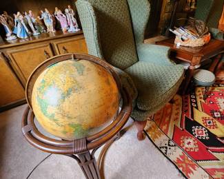 Vintage Globe--Illuminated