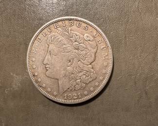 #181 -$43 - 1921 Morgan silver dollar.