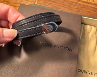 Louis Vuitton leather bracelet $250 unisex