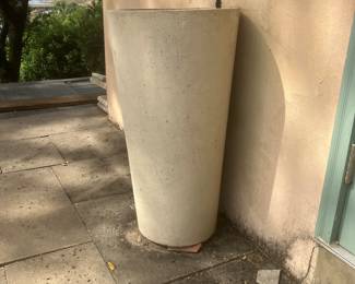 174 100.00 Large Tapered Concrete Planter 16W X 30H0