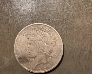 #183 - $43- 1922 Silver dollar