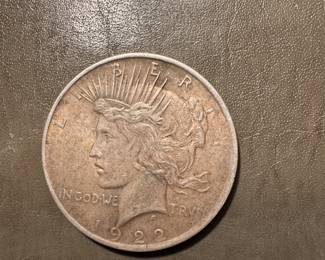 #183 - $43- 1922 Silver dollar