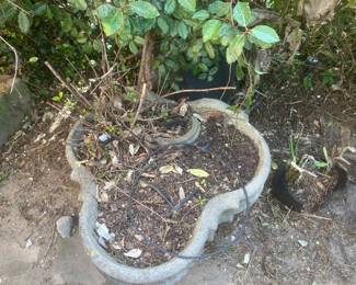169 60.00 Concrete Planter w/ 3 Curved Corners