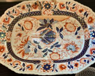 English Ironstone Imari Well and Tree