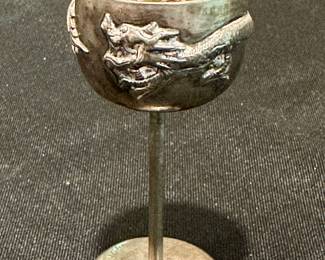 Antique Chinese commemorative rowing goblet (1912 Shanghai)