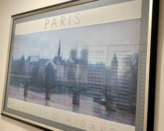 Francisco Hidalgo "Paris" framed poster