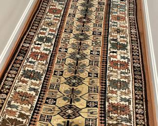 Hand woven Kazak runner