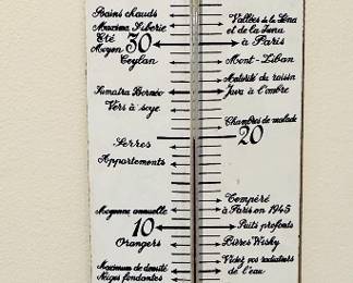 Large vintage French thermometer
