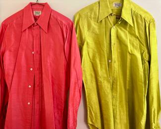Vintage men's silk shirts