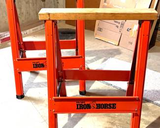Hirsh Iron Horse folding sawhorses.