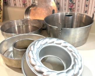 Cake pans and Jello Molds 