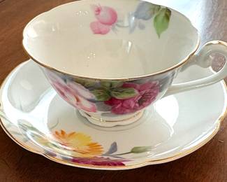 Diamond Cup and Saucer- Royal Imperial Occupied Japan
