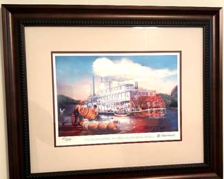 Signed Print 60/500 Alton Godfrey Rotary Club Mural Project 