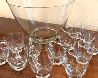 Vintage Punch Bowl Serving 12
