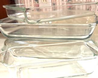 Clear Pyrex Baking Dishes 