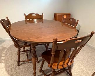 Kling Oak Dinning Table 4-Chairs