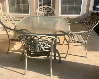 Hampton Bay Patio Table and Chairs.