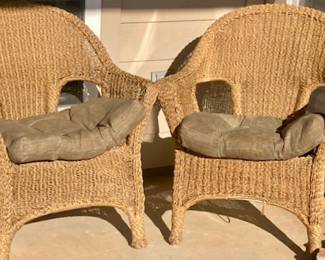 Woven Patio Chairs.