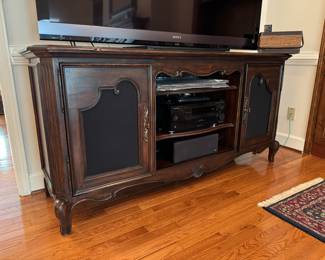 Electronics, Speakers, TV, Subwoofer, Receiver, Bose, Media Cabinet