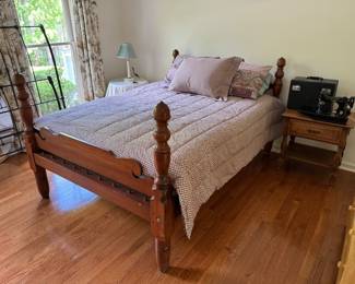 Antique wooden bedframe!