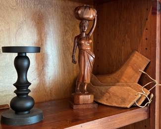 Candle Holders and Decorative Figure