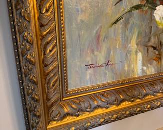 Original Oil on Canvas in Gorgeous Frame by Jamie Lisa