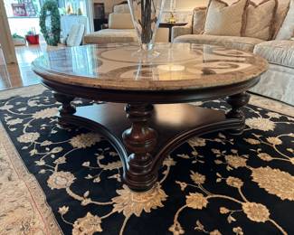 Stunning Circular Thomasville Coffee Table Like New