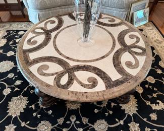 Stunning Circular Thomasville Coffee Table Like New