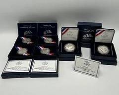 2008 Bald Eagle Commemorative Coin Program US Mint Proof Clad Half-Dollar (4), 2008 Bald Eagle Commemorative Coin Program US Mint Proof Silver Dollar