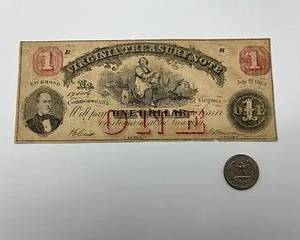 1862 $1 Virginia Bank Note