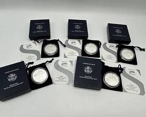 American Eagle One Ounce Silver Uncirculated Coin (5)