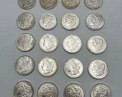 20 Morgan Silver Dollars (1879-1921)