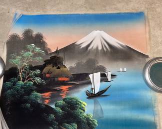 Japanese painting on silk