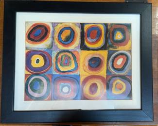 Framed abstract art print