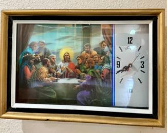 Vintage Taiyih holographic last supper clock