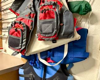 Fishing and life vests