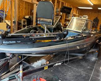 Astro 1800 FS fiberglass outboard fishing boat and trailer