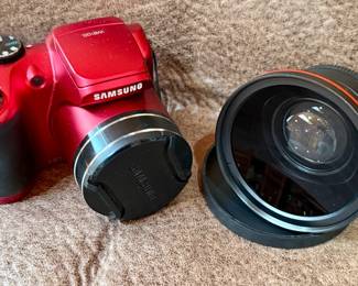 Samsung WB 100 digital camera with wide angle lens