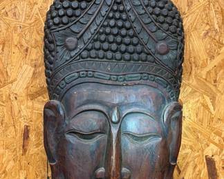 Large wooden mask from Bali