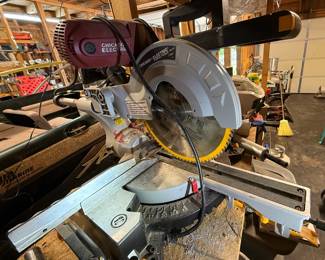 Huge garage with a wide assortment of power and hand tools!