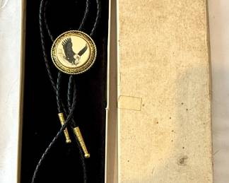 Barlow eagle bolo tie