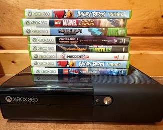 Xbox 360 console and games