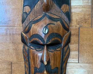Vintage wooden tribal mask