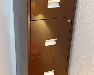 Metal filing cabinet