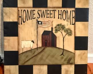 Unframed canvas print "Home Sweet Home" by Kim Klaussen
