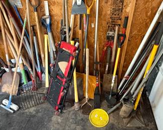 Assorted yard tools