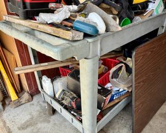 Rolling plastic cart