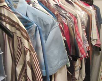 Lots of men's western shirts.
