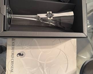 Waterford crystal toasting flutes