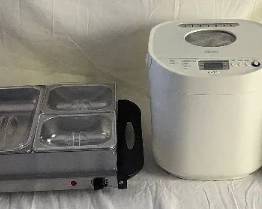 Kitchen Small Appliance Bundle - Buffet Server, Oster Expressbake Breadmaker and T-fal Easy Pro Deep Fryer